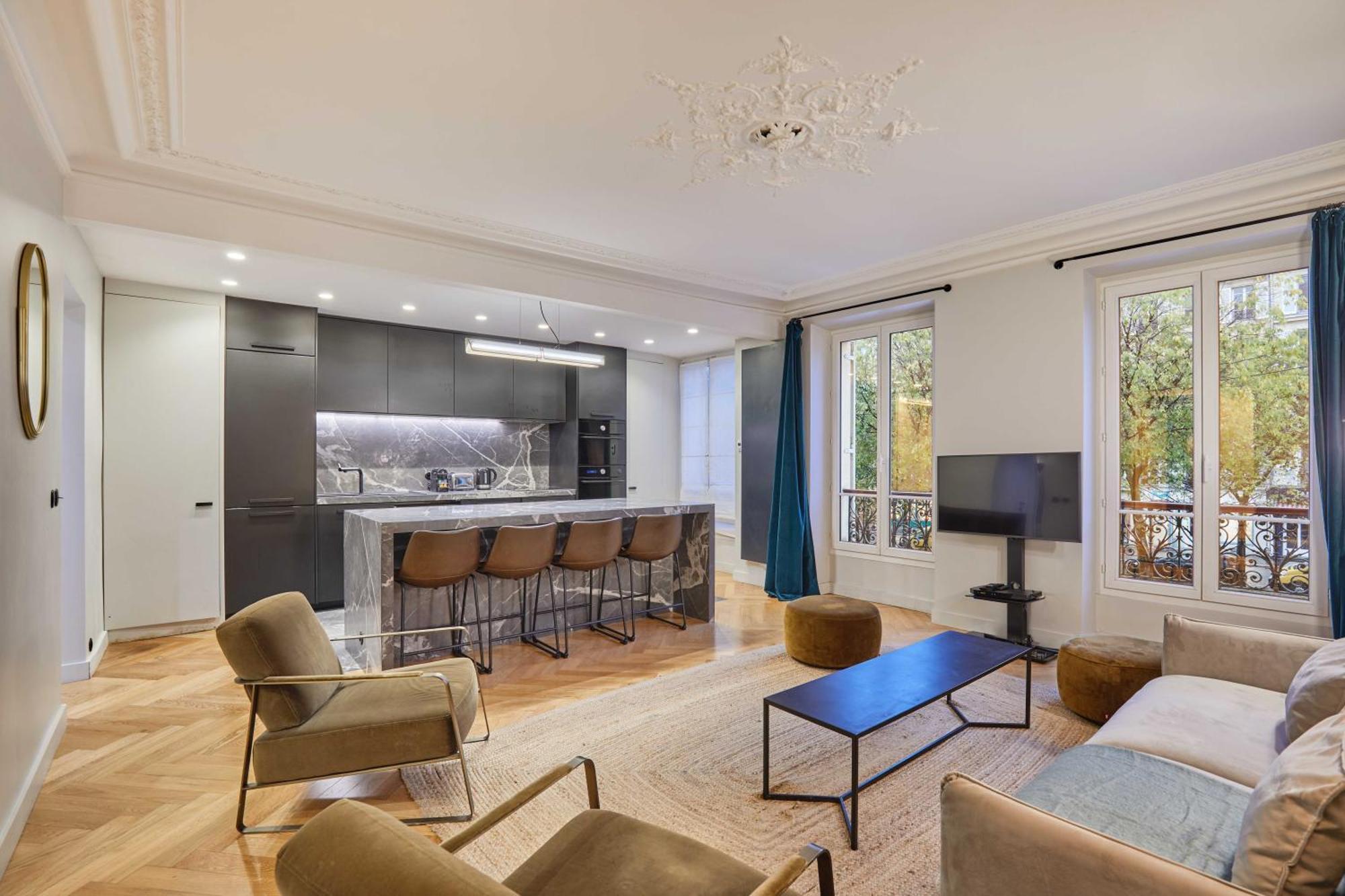 Magnificent Apartment - 3Br- 8P - Batignolles Párizs Kültér fotó